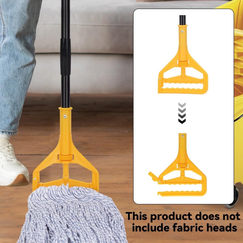 BeiLan Mop Handle Commercial Heavy Duty - 57 Inch Industrial Metal Mop Stick Replacement for Floor Cleaning - Professional Mops Head Replacement Holder - Image 5